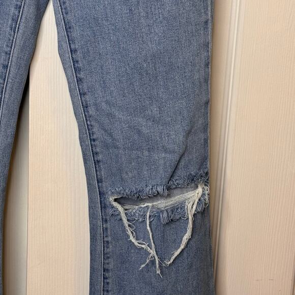 Mumu Blue Jeans-Sz 28x32-distressed bell bottoms- - Picture 3 of 8
